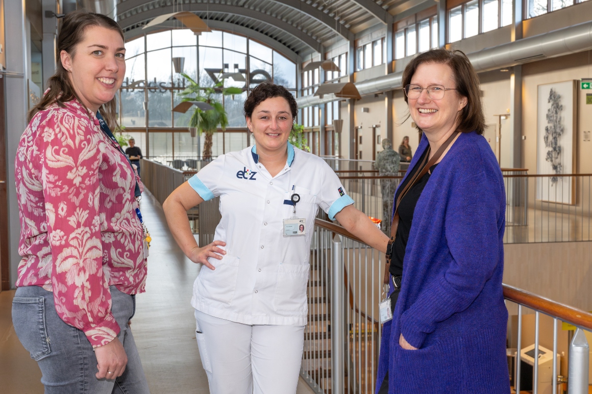 Karin Sips, Pauline van Schijndel en Liesbeth Bult van het ETZ werken aan werkplezier en uitbreiding van avonddienst.